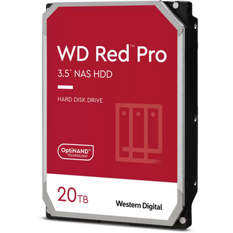  HDD WD Red pro WD201KFGX 20TB 7200 RPM, SATA 6 Gb/s, CMR, 512 MB Cache, 3.5" 