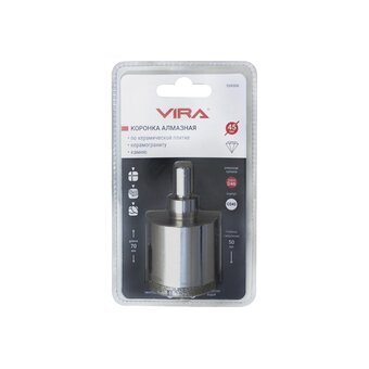  Коронка алмазная по керамике VIRA 559506 45 мм 