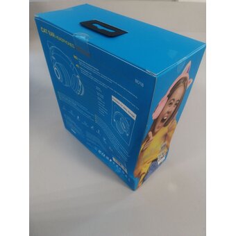  УЦ Наушники bluetooth полноразмерные Borofone BO18 Cat ear, pink (плохая упаковка) 