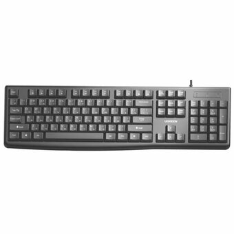  Клавиатура Ugreen KU003 15218 Membrane USB-keyboard with USB Cable Black 