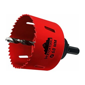  Коронка по металлу с переходником Vertex Tools 1818-01-68 68мм 