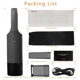  Автомобильный пылесос Xiaomi 70mai Vacuum Cleaner Swift (Midriver PV01) черный EU 
