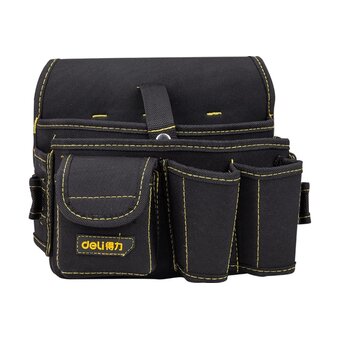  Поясная сумка монтажника электрика DELI DL-P5 111150 для инструмента с ремнем 270x190x140мм 
