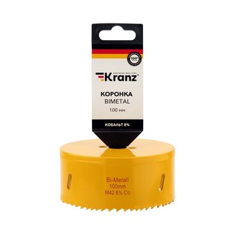  Коронка Kranz KR-92-0243 Bimetal 100мм 