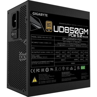  Блок питания Gigabyte UD850GM PG5 V2 (28200-U85GP-2EUR) 850W, 80Plus Gold, Полностью модульный, PCIe Gen 5.0 compatible 