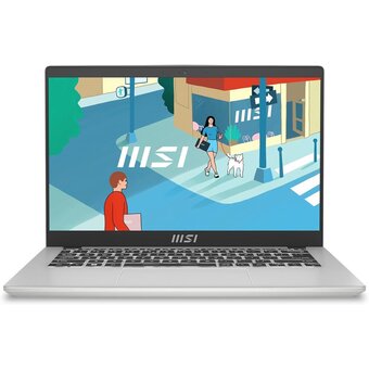  Ноутбук MSI Modern 14 C7M (9S7-14JK12-239) Ryzen 5 7530U/8/SSD512Gb/14"/IPS/FHD/noOS/silver 