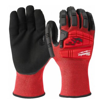  Перчатки Milwaukee 4932478128 с защитой от удара и сопротивлением порезам уровень 3 размер 9/L 