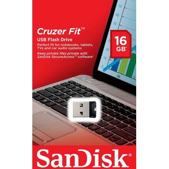  USB-флешка SanDisk CZ33 Cruzer Fi 16GB t, USB 2.0 (SDCZ33-016G-B35) 