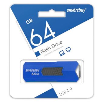  USB-флешка Smartbuy Flash Drive 64GB STREAM Blue (SB64GBST-B) 