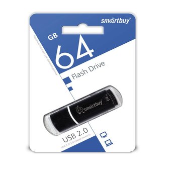  USB-флешка Smartbuy 64GB Crown Black (SB64GBCRW-K) 