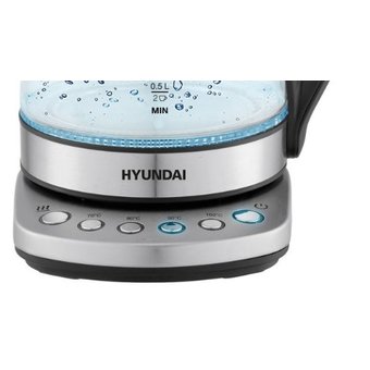  Чайник Hyundai HYK-G3026 серебристый/черный 