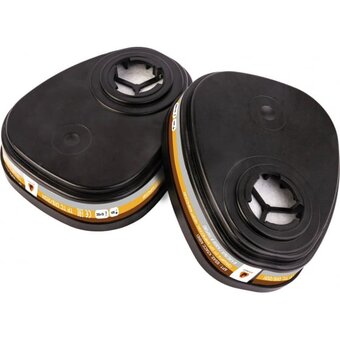  Фильтр Jeta Safety 6542 для защиты от органических неорганических кислых газов АВЕ1 уп/2шт 