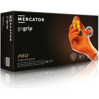  Перчатки профессиональные Gogrip RP30025004_0001 нитриловые оранжевый р.L 25 пар 