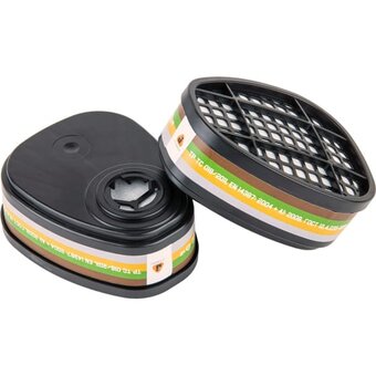  Фильтр противогазовый Jeta Safety 6641 для защиты от органических неорганических кислых газов и аммиака класса АВЕК2 уп/2шт 