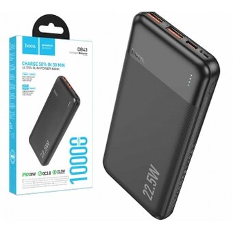  Аккумулятор внешний резервный HOCO DB43 Coolmix 22.5W 10000mAh (черный) 