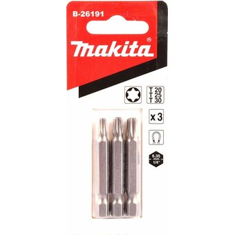  Биты Makita B-26191 E-form MZ T20/T25/T30-50мм 3шт 