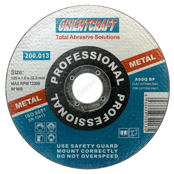  Диск отрезной по металлу Orientcraft OC1251022210 125x1.0x22. 