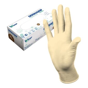 Перчатки смотровые Dermagrip Classic CТ0000000693 латекс 100шт р.XL 