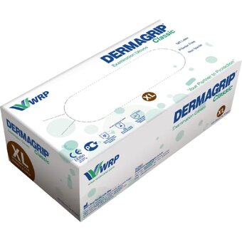  Перчатки смотровые Dermagrip Classic CТ0000000693 латекс 100шт р.XL 