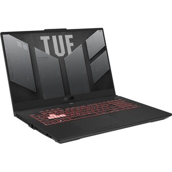  Ноутбук Asus Tuf Gaming A17 FA707XV-HX035 (90NR0E95-M001Y0) Ryzen 9 7940HS 16Gb SSD512Gb GeForce RTX4060 8Gb 17.3" IPS FHD noOS grey 