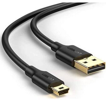  Кабель UGREEN US132 10354 USB 2.0 A Male to Mini 5 Pin Male Cable 0.5m Black 
