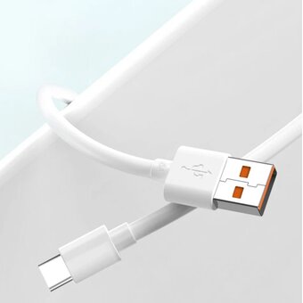  Дата-кабель Xiaomi 6A Type-C Fast Charging 1m (белый) 