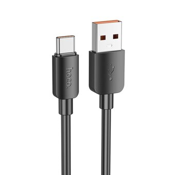  Дата-кабель HOCO X96 Hyper 100W fast charging data cable, Type-C (черный) 