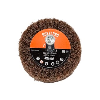  Лепестковая нетканая щётка на шпинделе RoxelPro Roxtop 137423 40х20х6 мм, Medium 