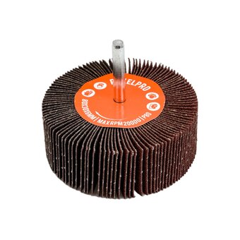  Лепестковая абразивная щётка на шпинделе RoxelPro Roxtop 133846 80х30х6 мм, Р 80 