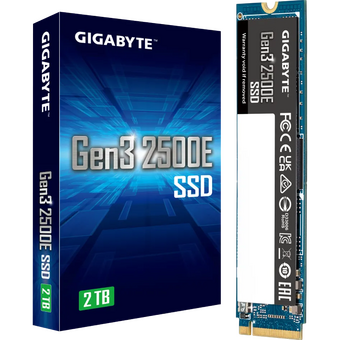  SSD Gigabyte Gen3 2500E G325E2TB 2TB M.2 2280 PCIe 3.0x4, NVMe 1.3, MTBF 1.5 