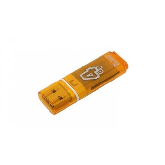  USB-флешка Smartbuy 4Gb Glossy series Orange (SB4GBGS-Or) 