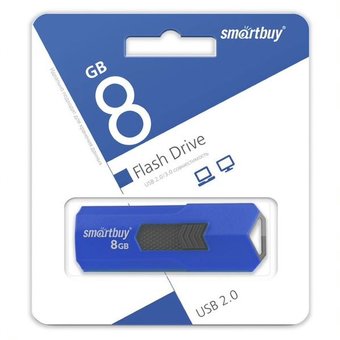  USB-флешка Smartbuy 8Gb STREAM Blue (SB8GBST-B) 