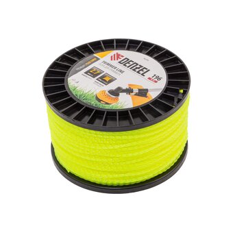  Леска для триммера Denzel Flex Cord 96299 витой квадрат, 2,7ммх196м, на DIN катушке 
