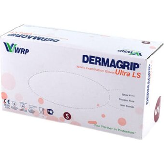  Перчатки смотровые Dermagrip Ultra LS CТ0000000549 нитрил 200шт р.L 