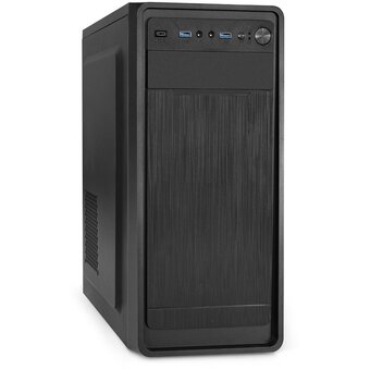  Корпус Exegate EX287375RUS Miditower ExeGate XP-332UC-XP500 (ATX, XP500 с вент. 12см, 2*USB3.0+1*TypeC, аудио, черный) 