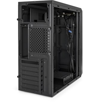  Корпус Exegate EX287375RUS Miditower ExeGate XP-332UC-XP500 (ATX, XP500 с вент. 12см, 2*USB3.0+1*TypeC, аудио, черный) 