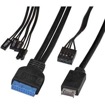  Корпус Exegate EX287375RUS Miditower ExeGate XP-332UC-XP500 (ATX, XP500 с вент. 12см, 2*USB3.0+1*TypeC, аудио, черный) 