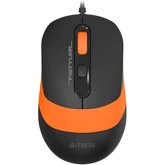  Мышь A4Tech Fstyler FM10S (FM10S USB Orange) черный/оранжевый оптическая 1600dpi 