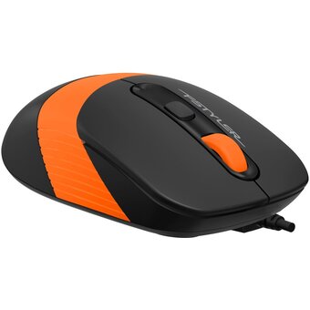  Мышь A4Tech Fstyler FM10S (FM10S USB Orange) черный/оранжевый оптическая 1600dpi 