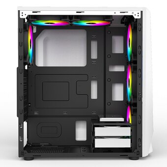  Корпус ALSEYE Reactor-W Mini-ITX/Micro ATX/ATX, USB2.0*2+HD Audio+USB3.0*1, "H.D.D.(3.5")*2pcs+S.S.D(2.5")*2pcs, 354*185*413mm" 