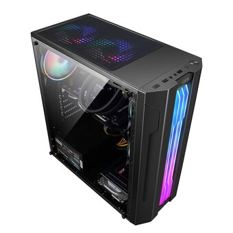  Корпус ALSEYE Auro 3.0-B Mini-ITX/Micro ATX/ATX, USB2.0*2+HD Audio+USB3.0*1, "H.D.D.(3.5")*2pcs+S.S.D(2.5")*2pcs, 354*185*413mm" 