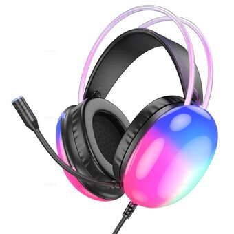  Наушники полноразмерные HOCO W109 Rich gaming headphones (черный) 