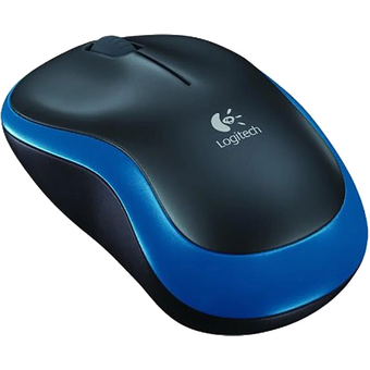  Мышь Logitech M186 (910-004132) черный/синий оптическая 1000dpi беспроводная 