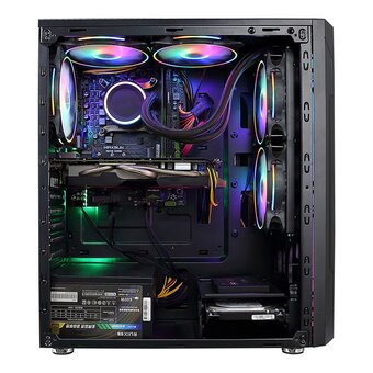  Корпус ALSEYE Auro 3.0-B Mini-ITX/Micro ATX/ATX, USB2.0*2+HD Audio+USB3.0*1, "H.D.D.(3.5")*2pcs+S.S.D(2.5")*2pcs, 354*185*413mm" 
