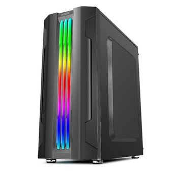  Корпус ALSEYE Auro 3.0-B Mini-ITX/Micro ATX/ATX, USB2.0*2+HD Audio+USB3.0*1, "H.D.D.(3.5")*2pcs+S.S.D(2.5")*2pcs, 354*185*413mm" 
