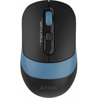  Мышь A4Tech Fstyler FG10CS Air (FG10CS Air ASH Blue) черный/синий оптическая 2000dpi silent беспроводная 