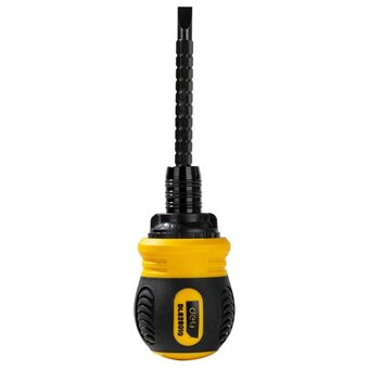  Двухсторонняя отвертка Deli DL626010 с трещеткой PH2+SL6x85мм 6/PH2x85мм, материал биты: Cr-V, общая длина: 95-140мм, диаметр хвостовика: 6,3мм 