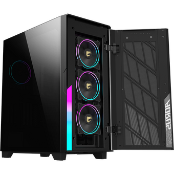  Корпус Gigabyte Aorus C500G ST (28300-AC500-1CKR) MidTower, E-ATX, USB-C x1, USB 3.0 x2, Audio I/O, Black,TG 