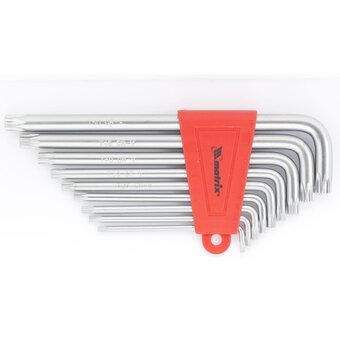  Набор ключей имбусовых MATRIX 12306 torx , 9шт T10-T50, CrV, удлиненные, сатин 