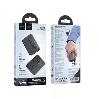 Аккумулятор внешний резервный HOCO J117A Esteem PD20W magnetic 10000 mAh (чёрный) 